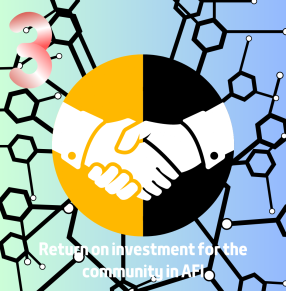 when you benefit begin , we will take a part of your benefit (depend on the analitycs) and you will have access to our ecosystem with other start up and investors on the DAO